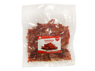 Мясо (АЛЬЯНС) вяленое курица гриль (500гр): Свинина вяленая (строганина)