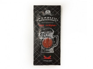 Мясо (АЛЬЯНС) вяленое свинина с халапеньо (500гр): Кнуты  Салями Чили 50 гр