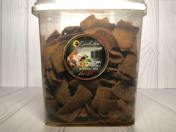 Ржаные гренки со вкусом сала с горчицей в Краснознаменске