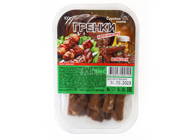 Сурские гренки Шашлык (100 гр) в Краснознаменске