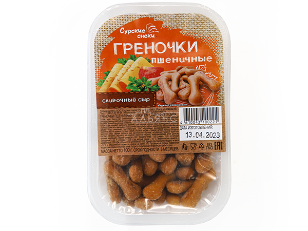 Сурские (ПШЕНИЧНЫЕ) Сливочный сыр (100 гр) в Краснознаменске