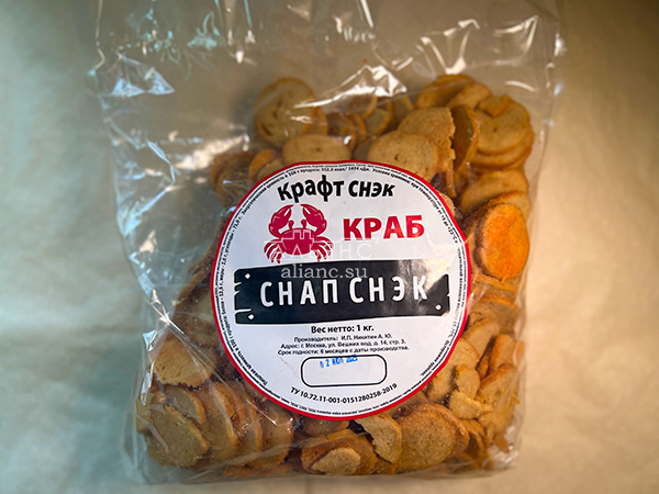 Снапсы ПШЕНИЧНЫЕ "Краб" в Краснознаменске