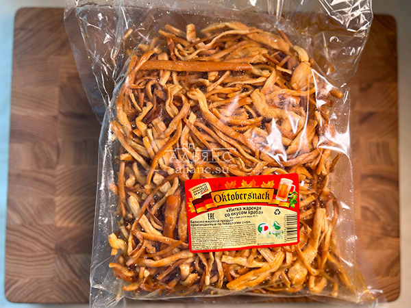 Нитка ЖАРЕНАЯ "Краб" Oktobtersnak 1 кг (сырный продукт) в Краснознаменске