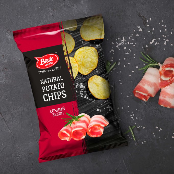 Картофель «Бруто» со вкусом бекона 130 гр. в Краснознаменске